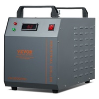 VEVOR Industrial Water Chiller, CW-3000(PRO), 150W Air-Cooled Industrial Water Cooler Cooling System with 12L Water Tank Capacity 18 L/min Max Flow Ra