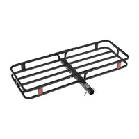 VEVOR 53" x 19" x 5", Hitch Cargo Carrier, 500 lbs Capacity Hitch Cargo Carrier with Hitch Stabilizer & Ratchet Straps, Hitch Mount Cargo Carrier with