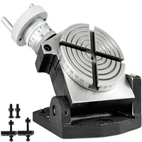 Rotary Table 4 INCH/100 MM Horizontal Vertical Rotary Table 4-Slot Rotary Table for Milling Machine MT-2 Rotary Table for Milling 360 Degrees Precisio