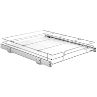 VEVOR 18.5"Wx21"Dx3.5"H Pull Out Cabinet Organizer, Heavy Duty Slide Out Pantry Shelves, Steel Roll Out Drawers, Sliding Drawer Storage for Home Under