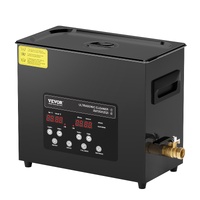VEVOR 6L Ultra Sonic Cleaner, 180W Digital Ultrasonic Cleaning Machine with Gentle Mode & Upgraded Degassing, 40kHz Industrial Ultrasound Cleaner with