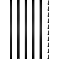 VEVOR Deck Balusters, 16 Pack Metal Deck Spindles, 29.5""x1"" Staircase Baluster with Screws, Aluminum Alloy Deck Railing for Wood and Composite Deck,
