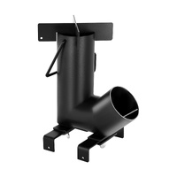 VEVOR Camping Rocket Stove, Wood Burning Portable Rocket Stove with Carrying Bag for Backpacking, Carbon Steel, Burn Wood, Twigs or Sticks for Outdoor