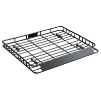 Roof Rack Cargo Carrier, 1095 x 1270 x 105 mm, Universal Rooftop Cargo Basket, Car Top Luggage Holder with 68 kg Max Load Capacity, 4.1 in Fence, Anti