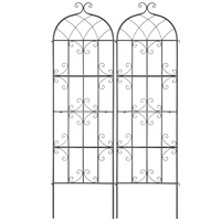 VEVOR 2 Packs Metal Garden Trellis for Climbing Plant Support 71x20 in Rustproof