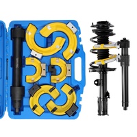 VEVOR Strut Spring Compressor Set, Macpherson Strut Spring Compressor Kit, Interchangeable Fork Strut Coil Extractor Remover Tool, with Yellow Protect