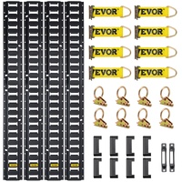 VEVOR E Track Tie Down Rail Kit 30PCs 1.52m E Track Rails Enclosed Cargo Trailer