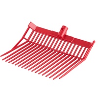 VEVOR 6Pcs Manure Fork Replacement Head 18 Tine Horse Stable Mulch Fork Heads