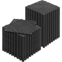 VEVOR Modular Interlocking Cushion, 50 Pack 30 x 30 cm Splicing Drainage Mats, PVC Interlocking Drainage Floor Tiles, Non-Slip Drainage Holes for Rest