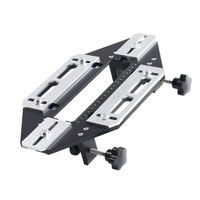VEVOR Door Hinge Jig, Aluminum Alloy Woodworking Hole Opener, Slotting Locator, Flexible Wooden Door Hinge Hole Guide, Hinge Template Jig for Door Hin