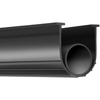 Garage Door Seals Bottom Rubber, U Shape +O Ring Combination Garage Door Bottom Weather Seal, 20ft Weatherproofing Garage Door Seal, 5/16 inch T-ends 