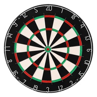 VEVOR Dart Board, High-Grade Self-Healing Sisal Fiber Dartboard with Staple-Free Bullseye, Blade Wire & Rotating Number Ring, 450mm Professional Dartb
