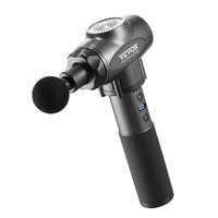 VEVOR Massage Gun Deep Tissue, Percussion Muscle Massager for Athletes - with 9 Speed Levels & 6 Massage Heads, 24V 2500mAh Batteries, Handheld Electr