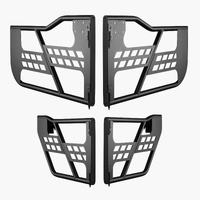 Jeep Tube Doors, 4-Door, Hunting Style Jeep Tubular Door with Heavy-Duty Hinges & OE Latch, Jeep Doors with Rubber Pads & Toughened Steel Tube, Fit fo