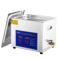 VEVOR Ultrasonic Cleaner 10L Jewelry Cleaning with Digital Timer Ultrasonic Cleaning Machine for Jewellery Rings Watches Eyeglasses Dentures Coins Met