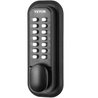VEVOR Mechanical Keyless Entry Door Lock, 14 Digit Keypad, Water-proof Zinc Alloy, Outdoor Gate Door Locks Set with Surface-mounted Latch, Keypad and 