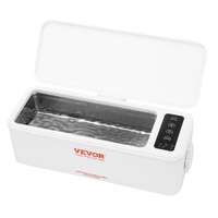 VEVOR Jewelry Cleaner Ultrasonic Machine, Ultrasonic Cleaner Machine 16oz (470ml) with 4 Timer Modes, Portable ultrasonic jewelry cleaner with Cleanin