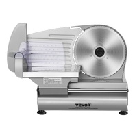 VEVOR Meat Slicer, 180W Electric Deli Food Slicer with 7.5" SUS420 Stainless Steel Blade and Blade Guard, 0 - 0.6 inch Adjustable Thickness for Home U