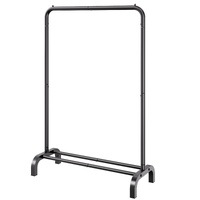 VEVOR Clothes Rack, Heavy Duty Clothing Garment Rack with Hanging Rod and Bottom Storage Area, Clothing Rack for Bedroom Guest Room