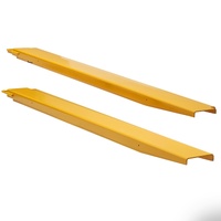 Pallet Fork Extensions, 2130 mm Length 140 mm Width, Heavy Duty Steel Fork Extensions for Forklifts, 1 Pair Forklift Extensions, Industrial Forklift F