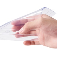 VEVOR Strip Curtain, 2286 cm L x 20 cm W x 2 mm Thickness, Clear Ribbed PVC Curtain Strip Door Bulk Roll, Plastic Door Strips for Doorways of Supermar