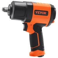 VEVOR 1/2-Inch Air Impact Wrench, High Torque Up to 1400 ft-lbs, Lightweight 4.6 lb Design Pneumatic Impact Gun with 11-PCS 1/2-Inch Drive CR-V Steel 