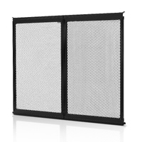 RV Screen Door Protector, 622.3 x 508 mm Door Grille, Easy to Install and Disassemble, Reinforced Breathable Protective Mesh, Aluminum Alloy Camper RV