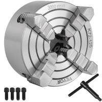 VEVOR Metal Lathe Chuck 4-Jaw Independent 5 inch Cast Iron Milling Turning CNC
