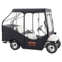 VEVOR Golf Cart Enclosure, 420D Polyester Driving Enclosure with 4-Sided Transparent Windows, 4 Passenger Club Car Covers Universal Fits for Most Bran
