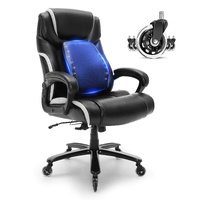 VEVOR Heavy Duty Executive Office Chair with Cutting-edge Adjustable Lumbar Support for Long Hours, Big and Tall 400lbs Office Chair, Wide Thick Padde
