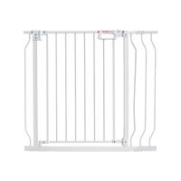 Baby Gate, 749-990 mm Extra Wide, 762 mm High, Dog Gate for Stairs Doorways and House, Easy Step Walk Thru Auto Close Child Gate Pet Security Gate wit
