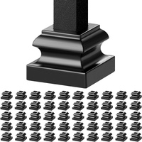 VEVOR 50 PCS Aluminum Alloy Baluster Flat Shoes Wrought Spindles for Staircase