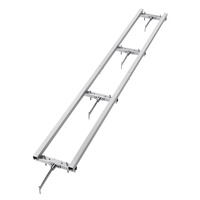 VEVOR Rail Mill Guide System, 9 ft Milling Guide, 4 Crossbar Kits Chainsaw Mill Rail Guide, Aluminum Adjustable Saw Mill Rail System Work with Chainsa