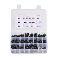 VEVOR 280 Pcs Bolts and Nuts Assortment Kit, Metric Machine Screws and Flat Washers, Alloy Steel M6/M8/M10 Multiple Size, for Furniture / Equipment As