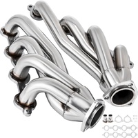 VEVOR Exhaust Header Set 1 5/8" Exhaust Turbo Headers, Stainless Steel Exhaust Manifold Headers, Shorty Engine Conversion LS Swap Exhaust Headers for 