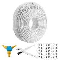 VEVOR PEX-AL-PEX Tube, 300M, 16 mm Diameter Aluminum-Plastic Composite Pipe Oxygen Barrier Radiant Floor PEX Pipe, 2 mm Thickness Radiant Heat Floor P