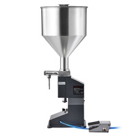 VEVOR Pneumatic Paste Liquid Filling Machine, 5-50ml Bottle Filler, Bottle Filling Machine, Stainless Steel Liquid Filler with Pedal for Milk Water Ju