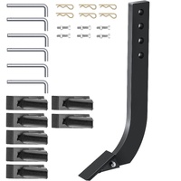VEVOR Box Blade Shank, 46.6 cm Scarifier Shank, 4 Holes Box Scraper Shank, Ripper Shank with Removable Tapered Teeth and Pins, Adjustable Shanks Assem