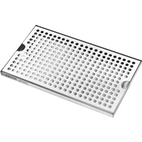 VEVOR Beer Drip Tray, 304 Stainless Steel Kegerator Drip Trays with 4 Non-Slip Rubber Pads and Detachable Cover, Heat / Cold Resistant Beer Tower Drip