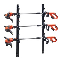 VEVOR 3-Place Weeder Trimmer Rack Holder for Open Landscape Trailer Lockable