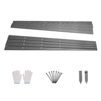 Metal Landscape Edging, 8 Packs 72 in Rust-Resistant Aluminum Alloy Landscape Edging, Bendable Garden Edging Border, Heavy Duty Lawn Edging Fence for 