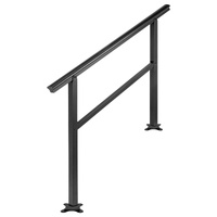 VEVOR Handrail Outdoor Stairs 47.6 X 35.2 Inch Outdoor Handrail Outdoor Stair Railing Adjustable from 0 to 30 Degrees Handrail for Stairs Outdoor Alum