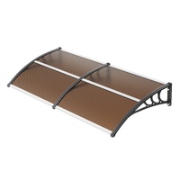 VEVOR Window Door Awning Canopy 965 x 1987 mm, UPF 50+ Polycarbonate Entry Door Outdoor Window Awning Exterior, Front Door Overhang Awning for Sun Shu