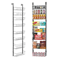 VEVOR 8-Tier Over the Door Pantry Organizer Hanging Storage Rack Adjustable