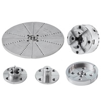 VEVOR KP965 Lathe Chuck, 4-Jaw 96 mm Diameter, Metal Lathe Chuck Turning Machine Accessories with 5 Sets of Jaws, Self-centering Tool, for Precision M