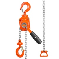 Manual Lever Chain Hoist, 1/2 Ton 1100 lbs Capacity 10 FT Come Along, G80 Galvanized Carbon Steel with Weston Double-Pawl Brake, Auto Chain Leading & 