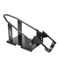VEVOR Motorcycle Wheel Chock, 816.5 kg Capacity Wheel Cradle Holder, Heavy-duty Steel Motorcycle Front Wheel Stand with 3 Adjustable Holes, For 381-53
