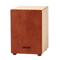 VEVOR Cajon Box Drum, with Internal Guitar Strings, Lightweight Wooden Percussion Box, Portable Birch Wood Drum Musical Instrument with Travel Bag, fo