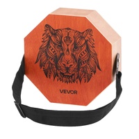 VEVOR Unique Cajon Box Drum, with Internal  Guitar Strings, Portable Wooden Percussion Box, Birch Wood Drum Musical Instrument with Adjustable Strap, 