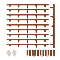 Steel Landscape Edging, 10 Packs 40 x 4.5 in Weather-Resistant & Pre-Rust Metal Landscape Edging, Bendable Garden Edging Border, Heavy Duty Lawn Edgin